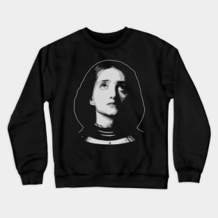 Joan Of Arc Black and White Crewneck Sweatshirt